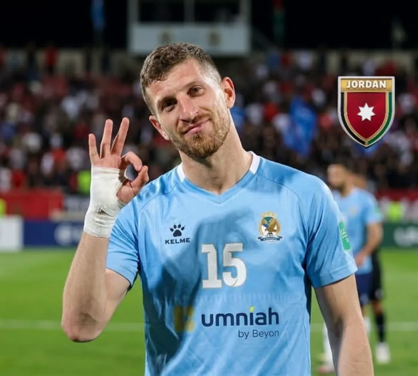 إصابة قوية للاعب الفيصلي أنس العوضات بتمزق في العضلة الضامة